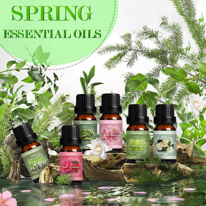 SALKING Spring Fragrance Oils Set | Premium Essential Oils Gift for Diffuser, Soap & Candle Making