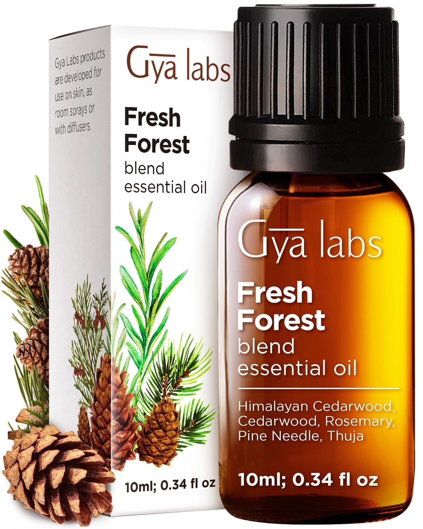 Gya Labs Fresh Forest Essential Oil Blend for Diffuser – 0.34 Fl Oz