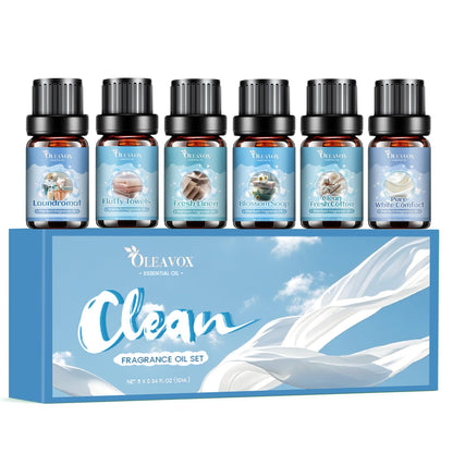 Clean Essential Oils for Laundry & Home Diffuser | Fresh Linen, Fresh Cotton