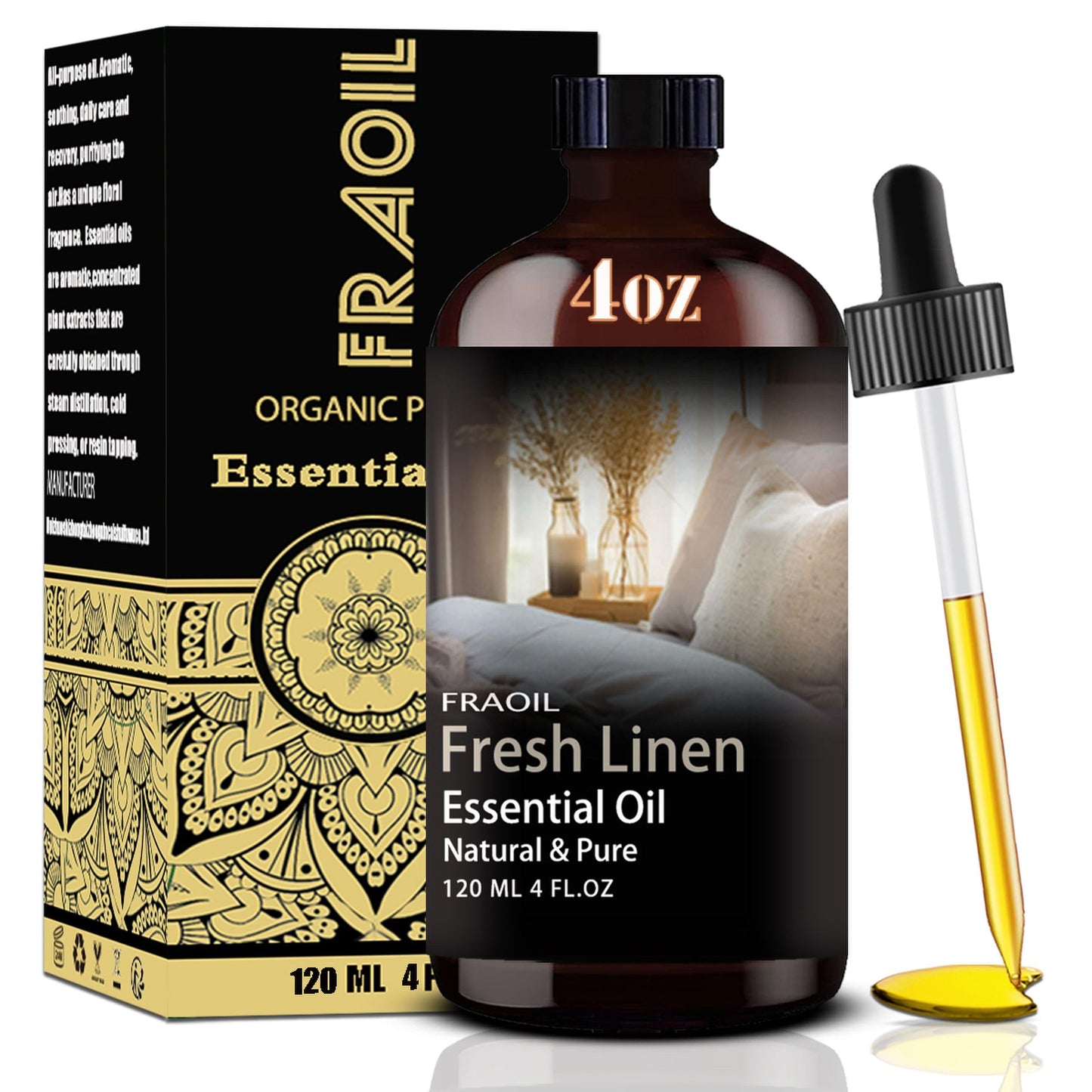 Fresh Linen Fragrance Oil 4 oz (120 ml) – Diffuser, Candle & DIY