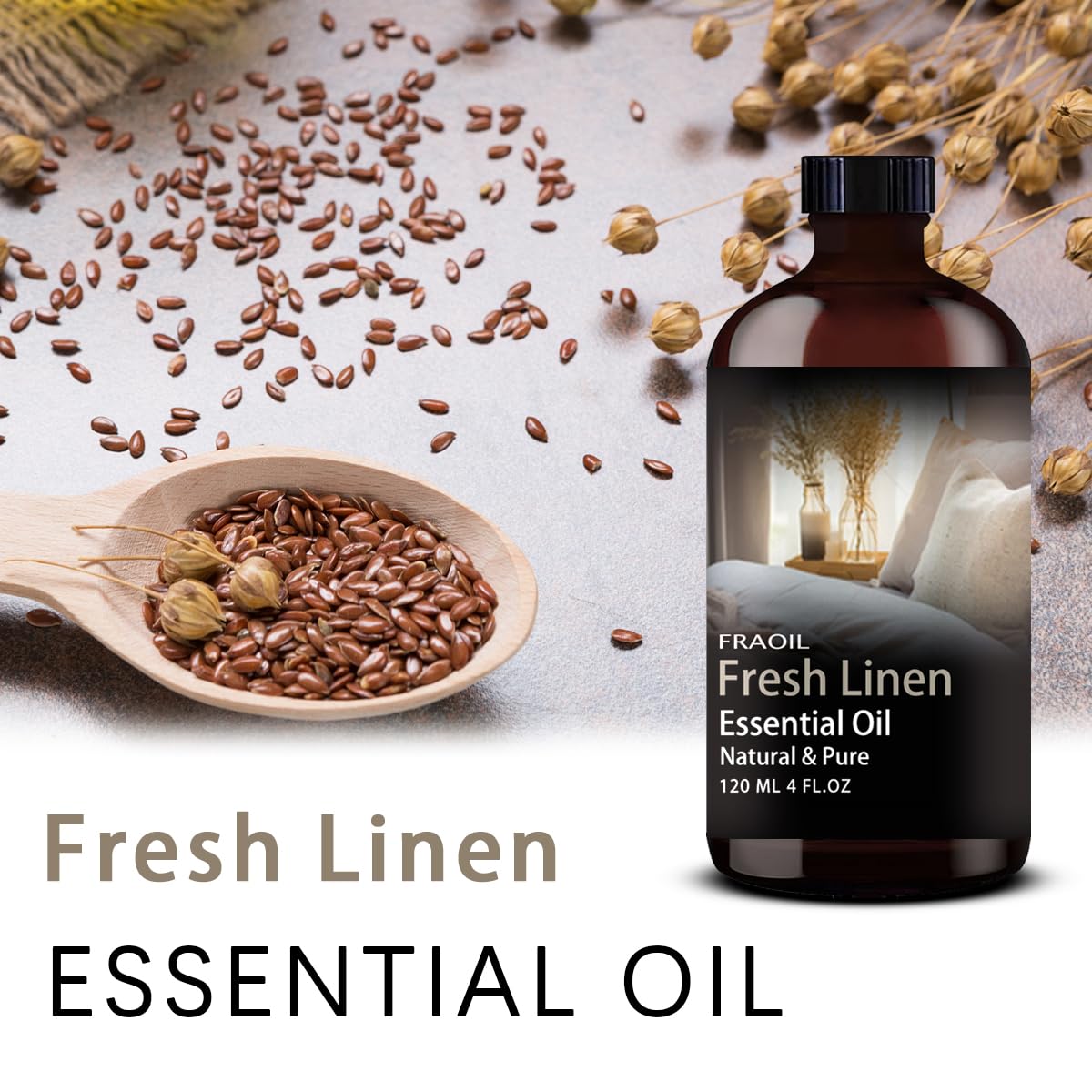 Fresh Linen Fragrance Oil 4 oz (120 ml) – Diffuser, Candle & DIY