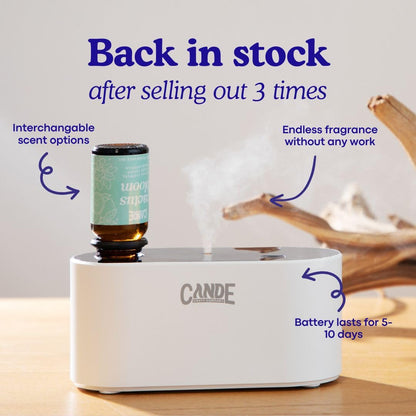 CE CRAFT Waterless Travel Diffuser Gift Set – Rechargeable with 3 Fragrance Oils