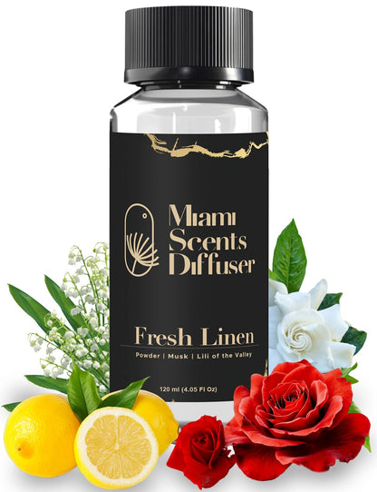 Fresh Linen Scent – Hotel-Inspired Essential Oils (4 oz / 120 ml) Diffuser