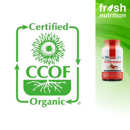 Fresh Nutrition Organic Reishi Mushroom Capsules – Alpha-Glucan Rich Ganoderma Lucidum, 1500mg Serving, Third-Party Tested – 90 Veggie Caps (Pack of 2) BritishVita | Premium UK Vitamins & Wellness Supplements