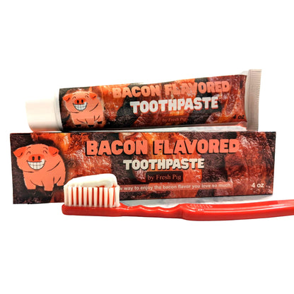 Fresh Pig Bacon Toothpaste – Funny Gag Gift for Bacon Lovers (Fluoride Free)