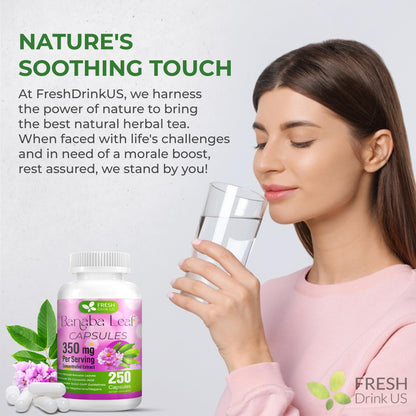 FRESHDRINKUS Banaba Capsules – 350mg per Serving, 250 Vegan Capsules | Gluten-Free, Non-GMO