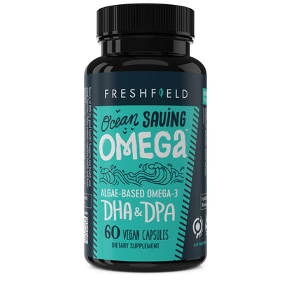 Freshfield Omega-3 DHA + DPA from Algae – Vegan, 440 mg DHA per Capsule