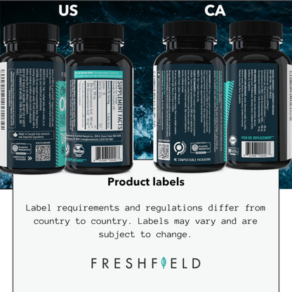 Freshfield Omega-3 DHA + DPA from Algae – Vegan, 440 mg DHA per Capsule