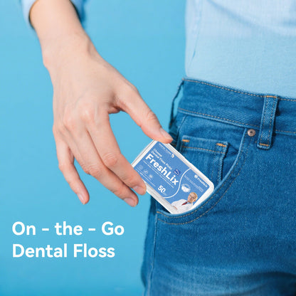 FRESHLIX 1000 Count Gen 3 Dental Floss Picks – Plaque Removal & Gingiva Protection