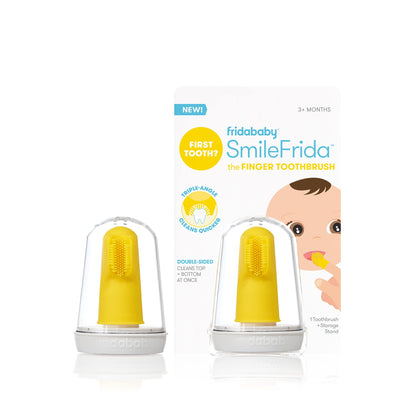 Frida Baby Finger Toothbrush with Storage Case – 3 Months+ | Teething Care