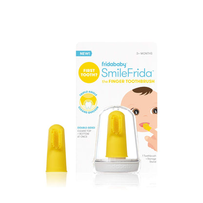 Frida Baby Finger Toothbrush with Storage Case – 3 Months+ | Teething Care