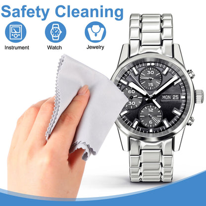Frienda 50 Pcs Microfiber Cleaning Cloths for Glasses – 7x6 in Lens & Screen Cleaning (Light Color) Bulk Pack