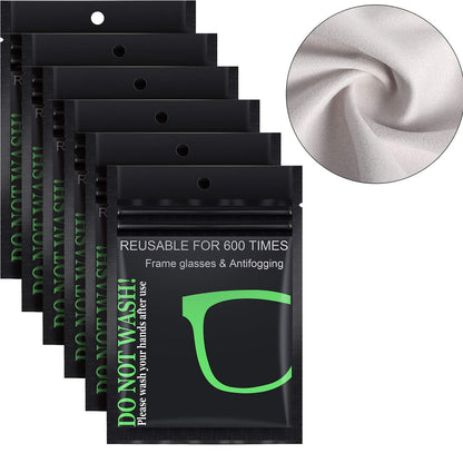 Frienda Anti Fog Wipes - Nano Defog Cloth for Glasses & Goggles (6 Pcs)