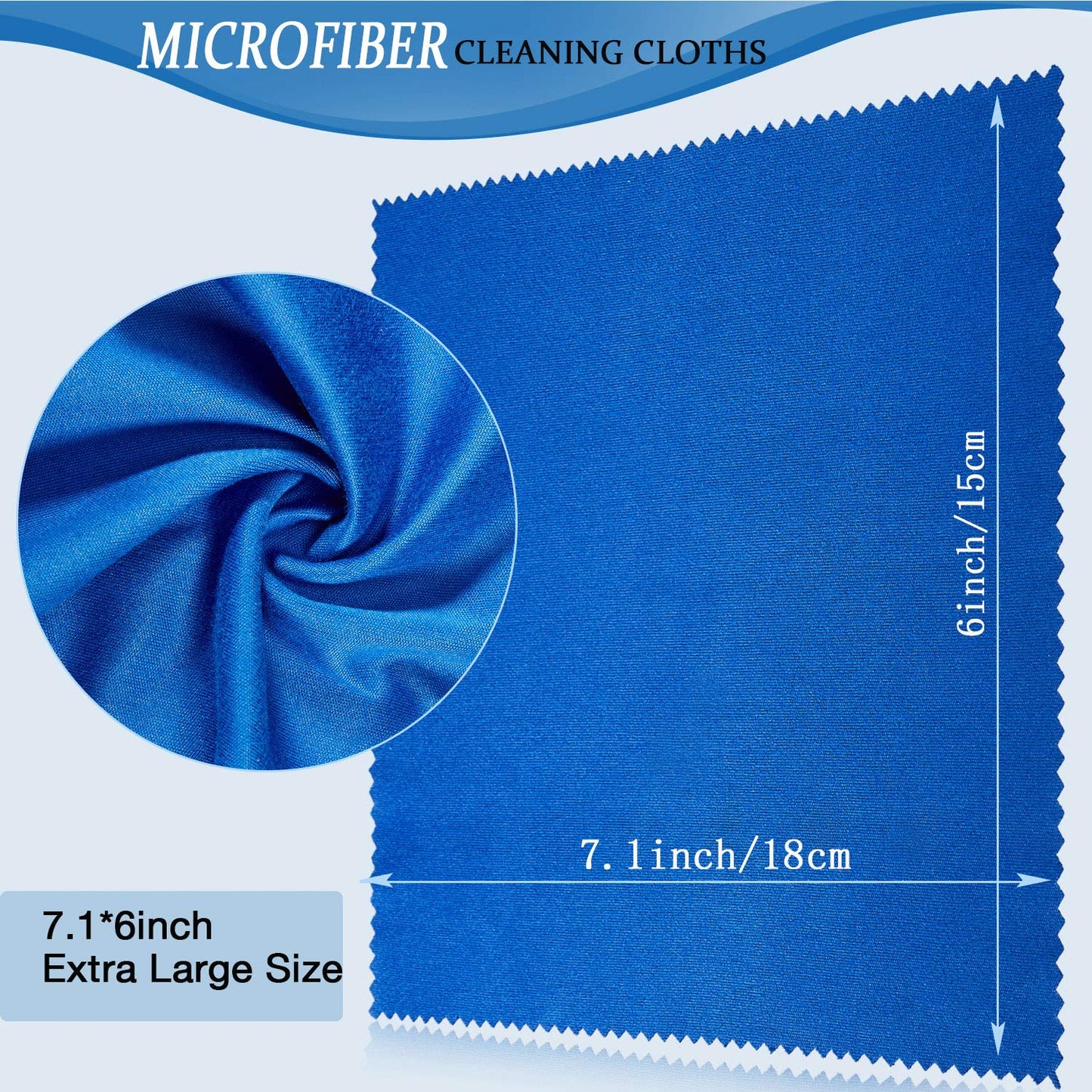 Frienda 100 Pcs Microfiber Cleaning Cloths - 7 x 6 in for Screens & Lenses