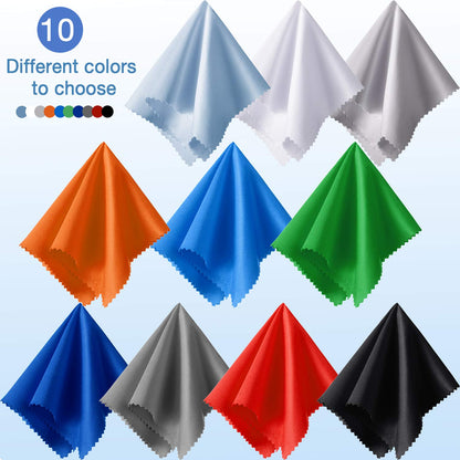 Frienda 100 Pcs Microfiber Cleaning Cloths - 7 x 6 in for Screens & Lenses