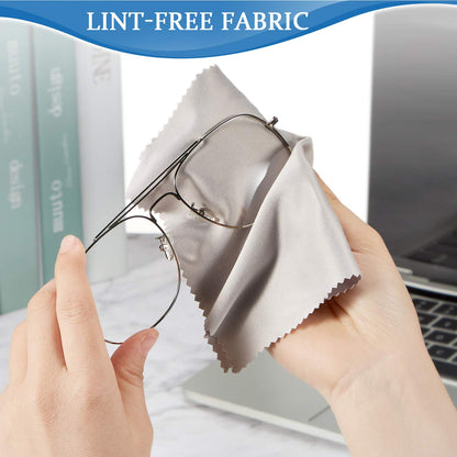 Frienda 100 Pcs Microfiber Cleaning Cloths - 7 x 6 in for Screens & Lenses