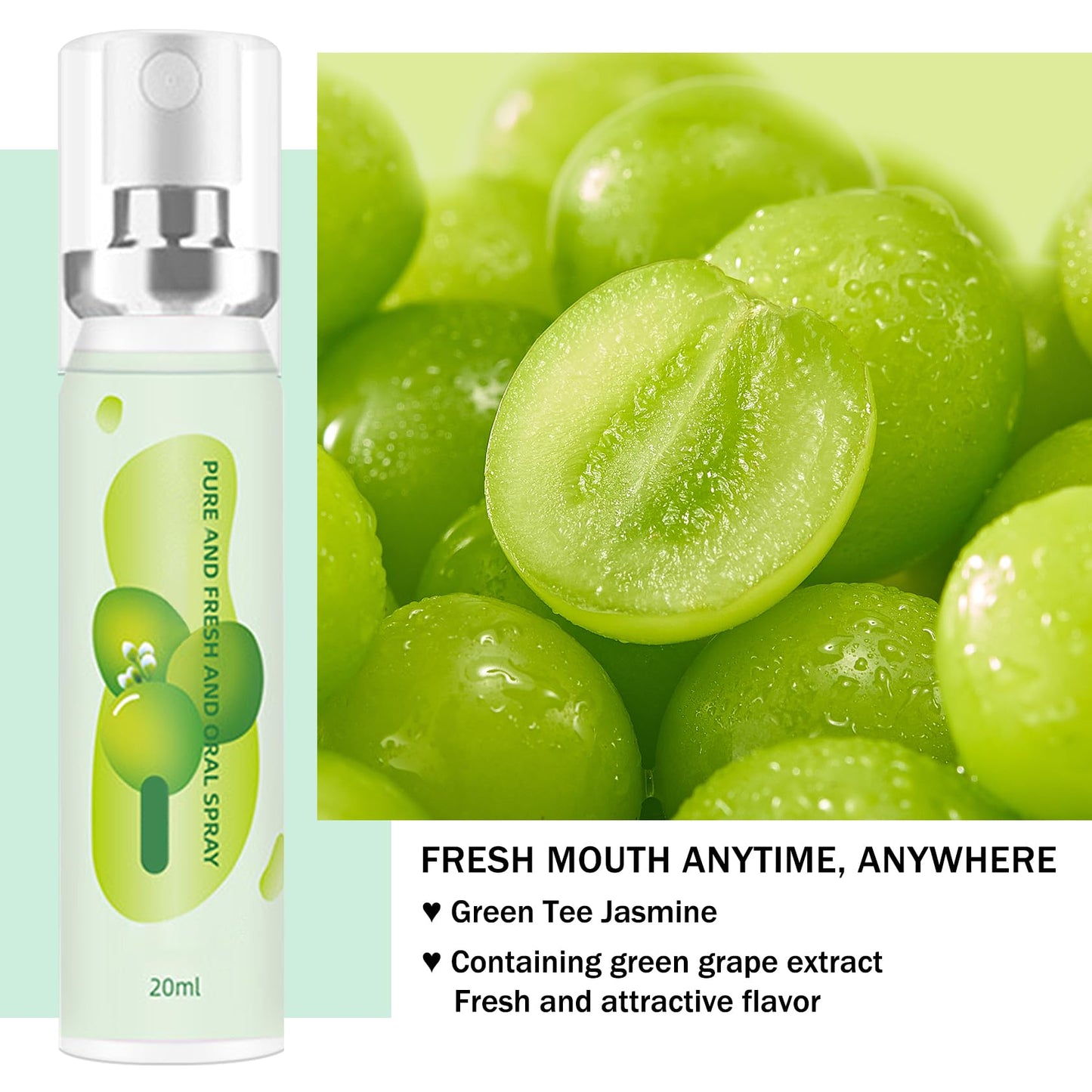 6PCS Fruit Mouth Spray – 3 Flavors Breath Freshener, Portable Long-Lasting Oral Care for Adults