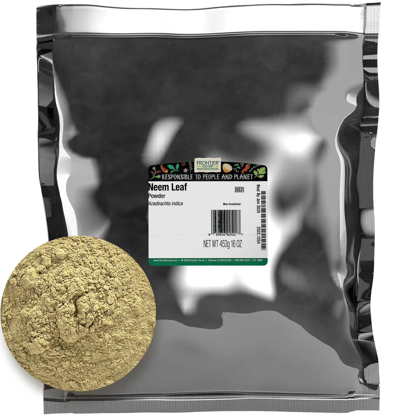 Frontier Bulk Neem Leaf Powder, 16 Ounce – Azadirachta indica A. Juss.