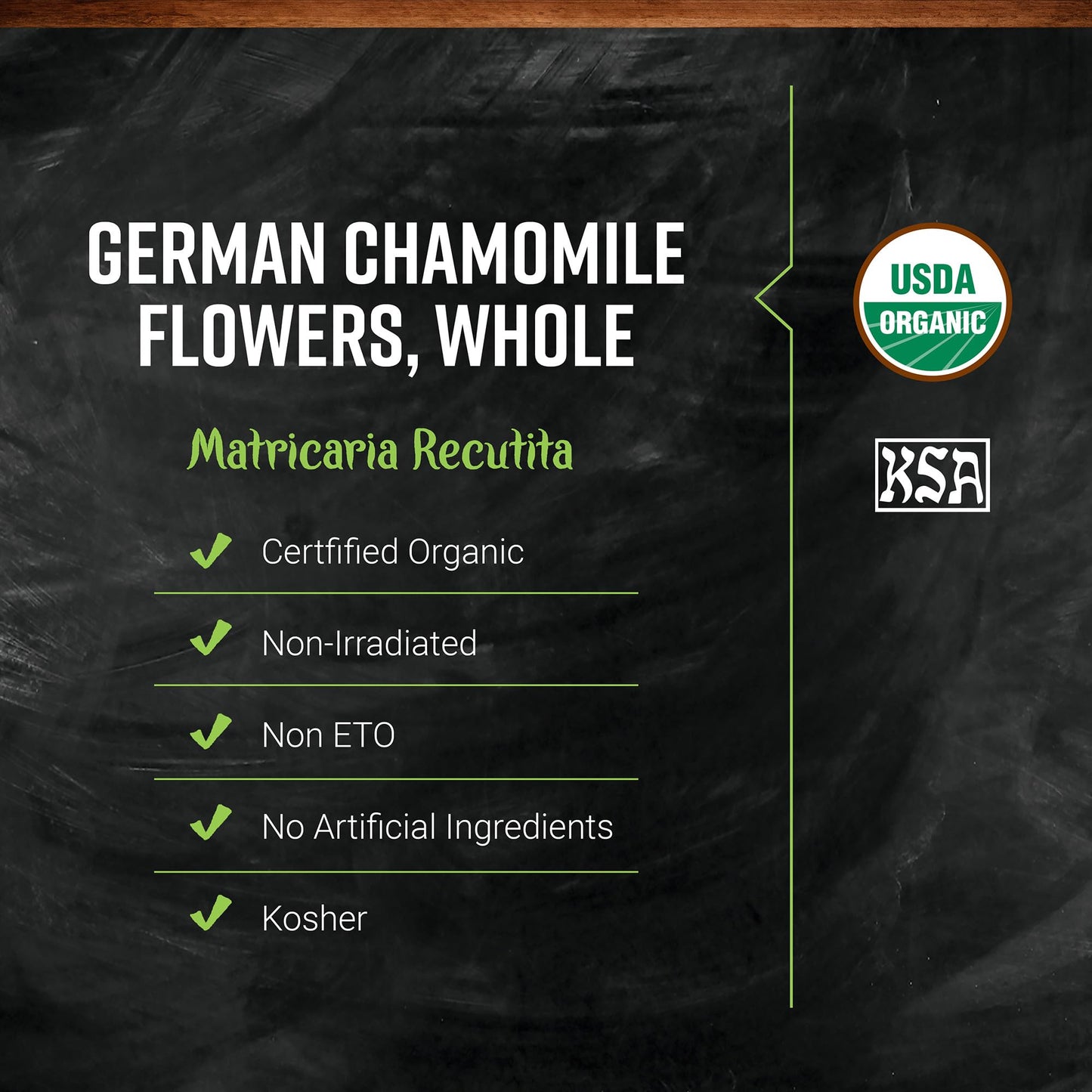 Frontier Co-op Organic Whole Chamomile Flowers - Kosher, Dried Chamomile for Tea & Skincare | 16 oz