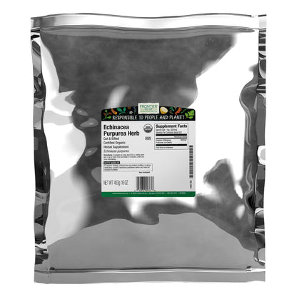 Frontier Co-op Echinacea Purpurea Root - Cut & Sifted, Certified Organic, Kosher | 1 lb Bulk Bag