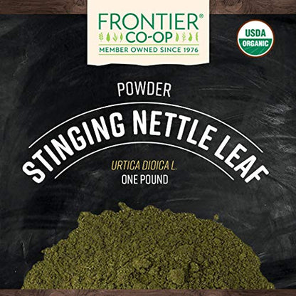 Frontier Co-op Organic Ground Stinging Nettle Leaf 1lb | Organic Nettle Leaf for Teas & Cooking
