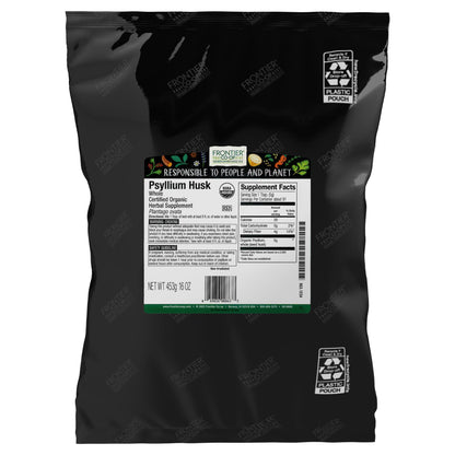 Frontier Co-op Organic Psyllium Husk 1lb – Whole Husk, Organic & Kosher