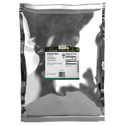 Frontier Co-op Organic Skullcap Herb (Cut & Sifted) 1lb – Certified Organic