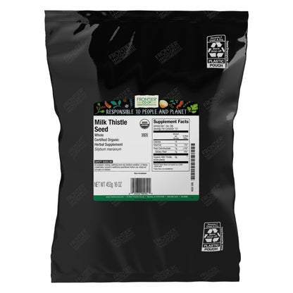Frontier Co-op Organic Whole Milk Thistle Seed 1lb