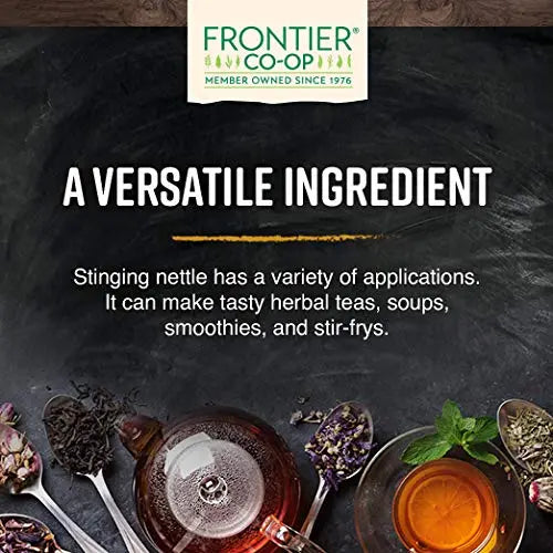 Frontier Co-op Organic Nettle Leaf, Cut & Sifted for Nettle Tea — Kosher, 16 oz (Pack of 2) BritishVita | Premium UK Vitamins & Wellness Supplements