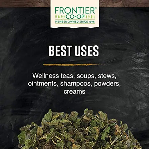 Frontier Co-op Organic Nettle Leaf, Cut & Sifted for Nettle Tea — Kosher, 16 oz (Pack of 2) BritishVita | Premium UK Vitamins & Wellness Supplements