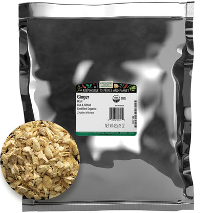 Bulk Ginger Root, Cut & Sifted, 16 oz - Frontier Organic Ginger | Frontier Natural Products