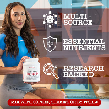 Frontline Multi-Source Collagen – Hair, Skin & Nails (Chocolate Peanut Butter)