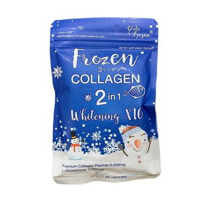 Frozen Collagen 2 in 1 – Premium Collagen Peptide & L-Glutathione, 60 Capsules