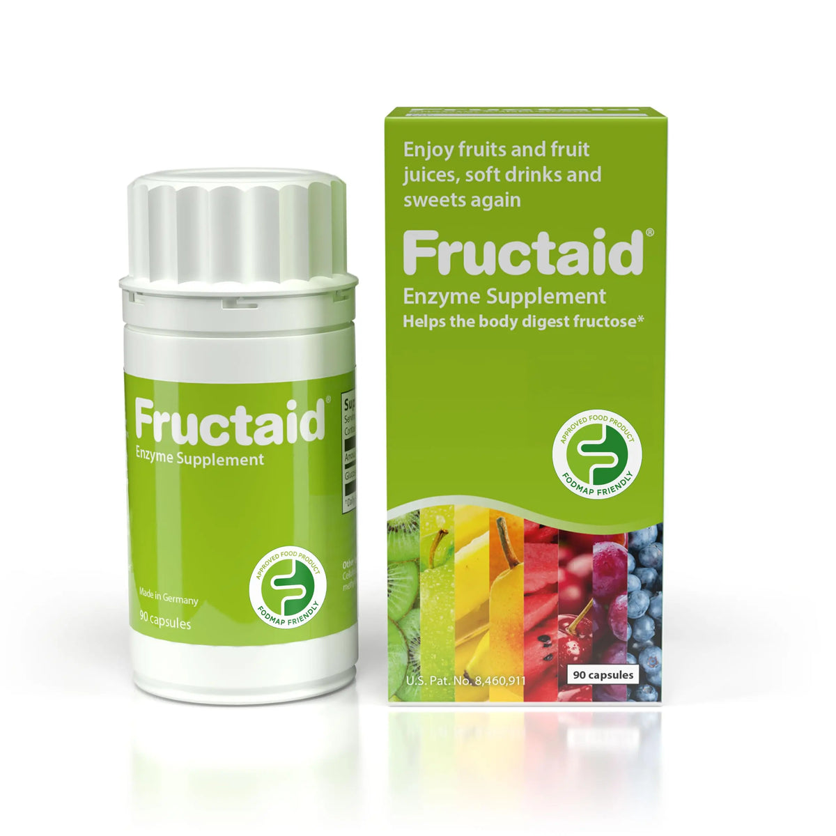 Fructaid Enzyme Supplement - 90 Capsules | Digest Fructose Easily, Gluten-Free & Lactose-Free BritishVita | Premium UK Vitamins & Wellness Supplements