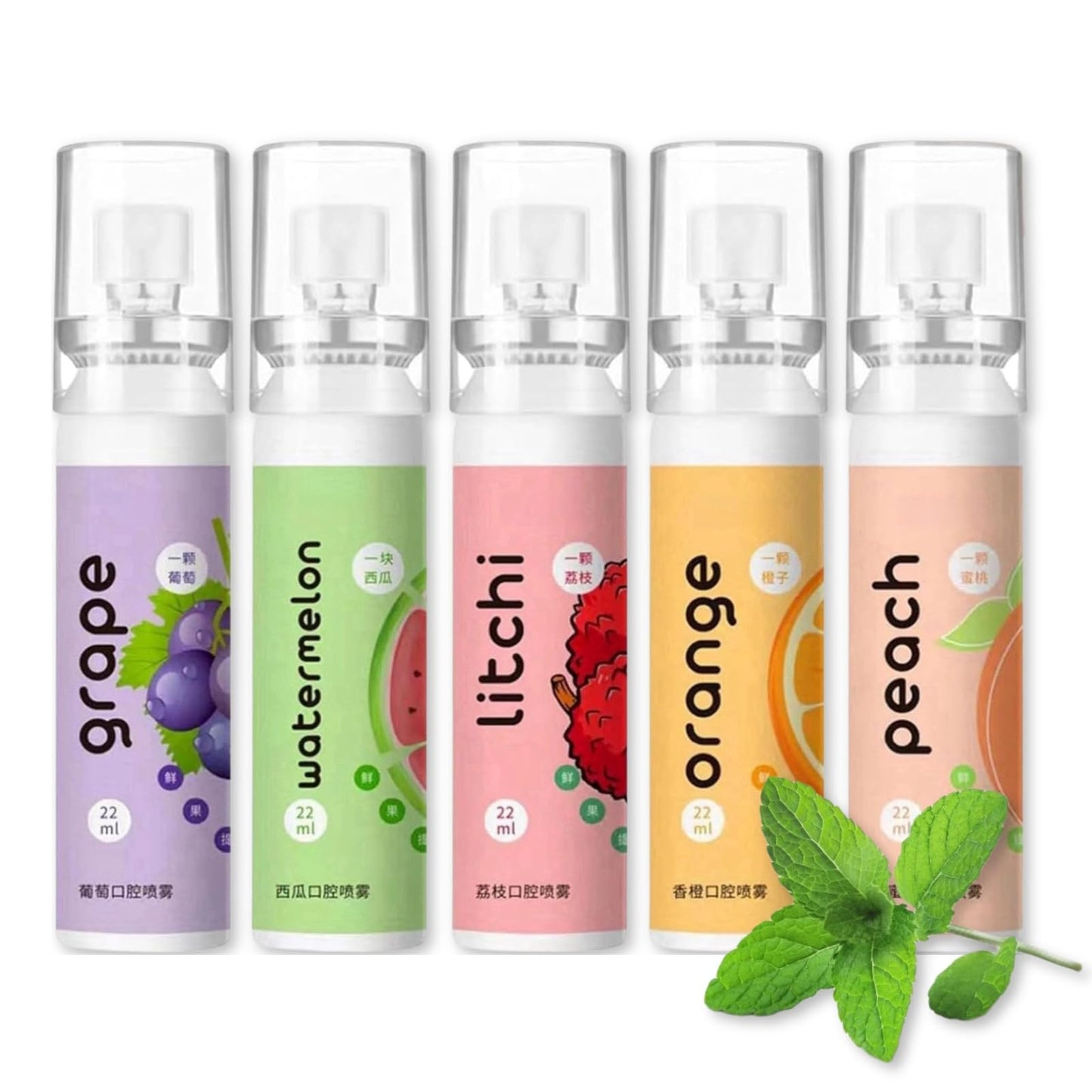Fruit Oral Breath Spray - Natural Fresh Breath, Portable Dry Mouth Spray for Bad Breath