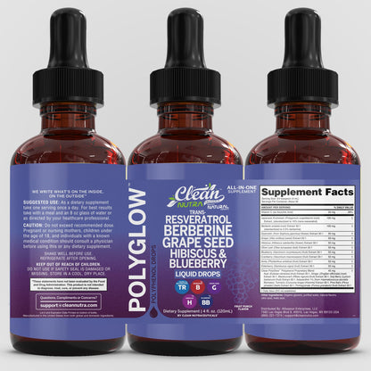 Oxibloom Liquid Drops – Resveratrol, Berberine & Grape Seed (120ml)