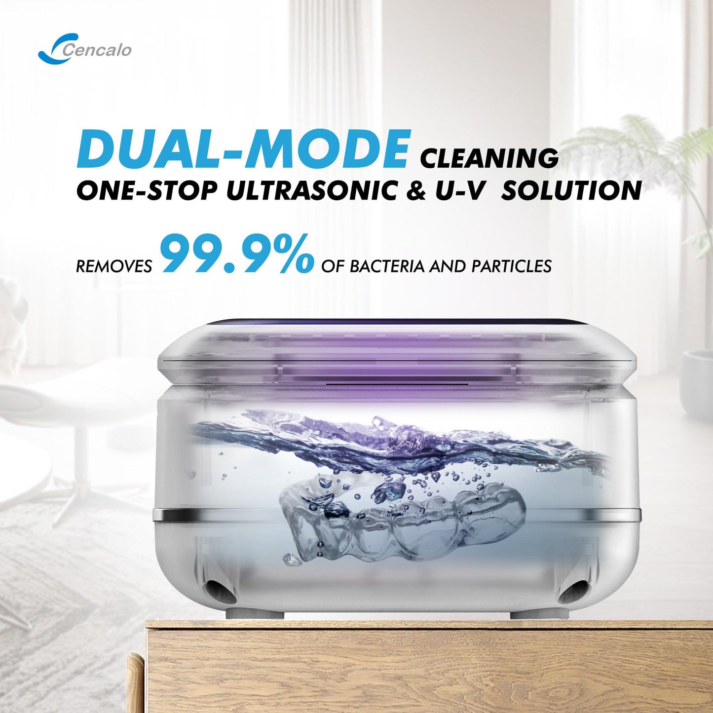 FSA/HSA Eligible 2-in-1 Ultrasonic & UV Dental Cleaner | 42kHz, 180ml Pod