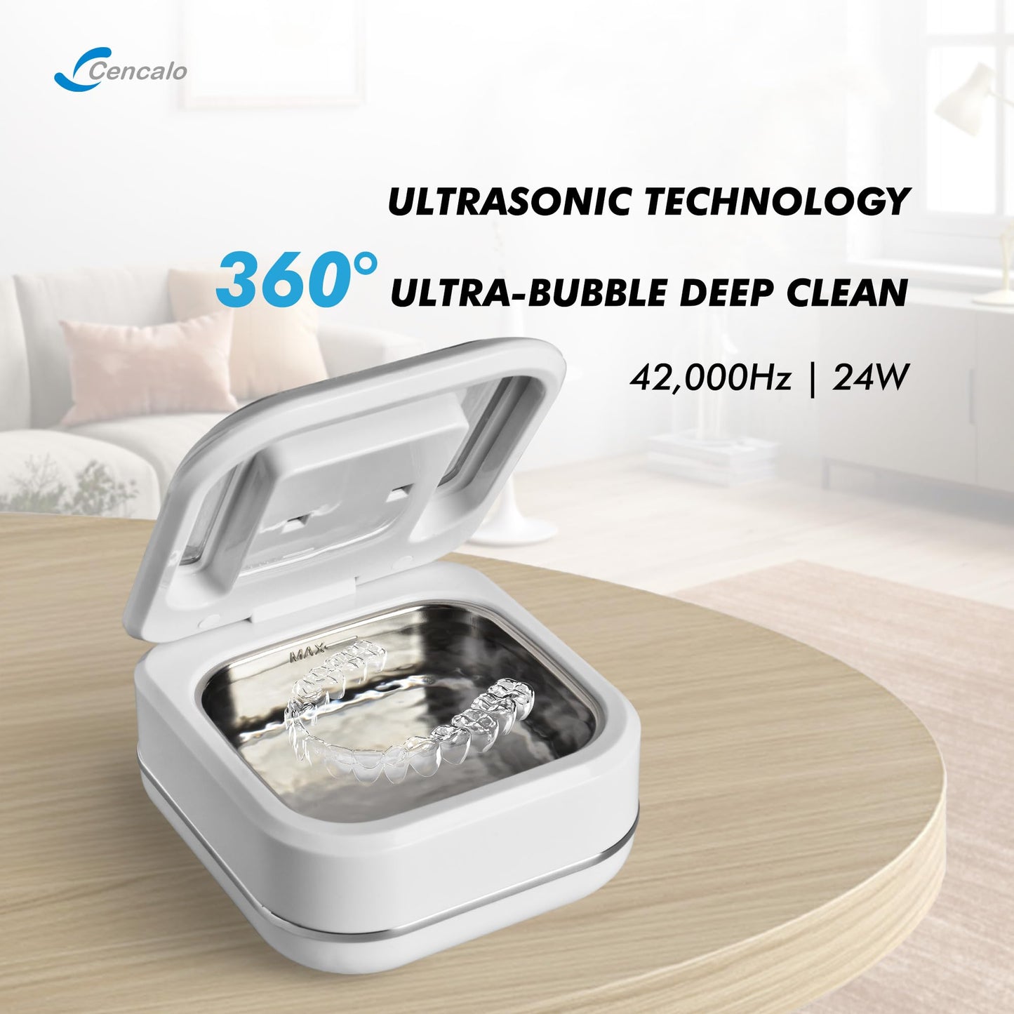 FSA/HSA Eligible 2-in-1 Ultrasonic & UV Dental Cleaner | 42kHz, 180ml Pod