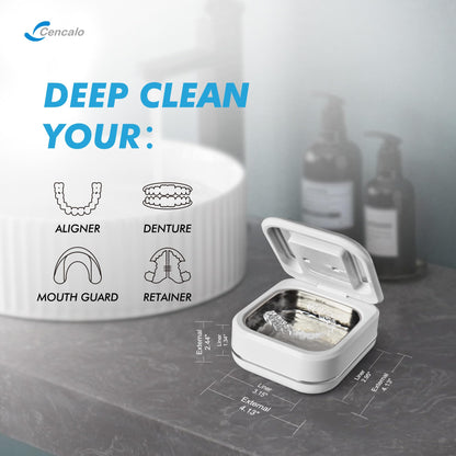 FSA/HSA Eligible 2-in-1 Ultrasonic & UV Dental Cleaner | 42kHz, 180ml Pod