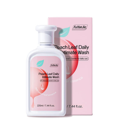 fu yan jie Peach Leaf Feminine Wash — pH-Balanced, Hydrating & Gentle Hygiene (220ml)