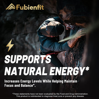 Fubienfit Shilajit Capsules – Premium Shilajit with Ashwagandha, Ginseng & Fulvic Acid (120 Capsules)