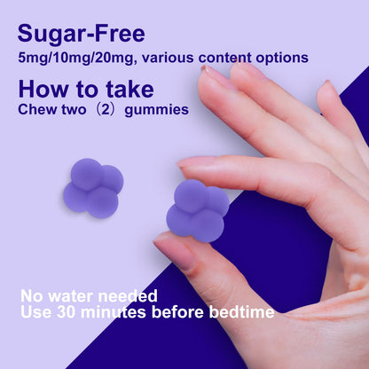 FUJI ORCHARD Melatonin Gummies 5mg – Sleep Aid, Sugar Free, Vegan | 60 Gummies