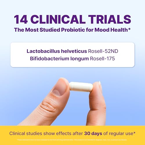InnovixLabs Mood Probiotic – Clinically Studied Digestive & Mood Support, 60 Capsules