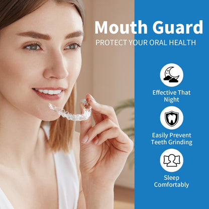Fullaye Mouth Guard for Teeth Grinding at Night - Food-Grade & Comfortable Safety Mouth Guard (4 Packs)