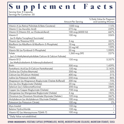 FullWell Prenatal Vitamins Lemon – 60 Servings, 26 Nutrients, Dietitian & OBGYN Approved