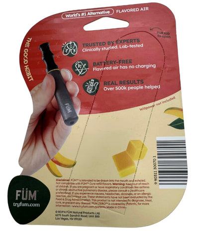 FÜM Zero Device | Fresh, Pocket-Sized Habit Support Tool | Weighted, Portable & Refreshing | Mango