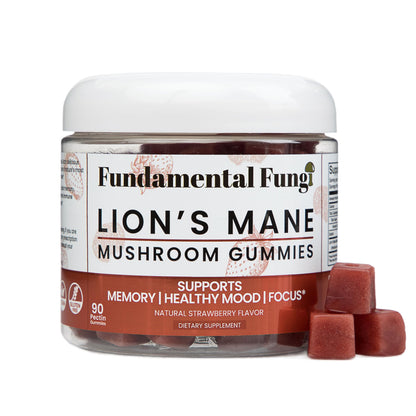 Fundamental Fungi Lion's Mane Gummies – 90 Servings | Brain Health & Focus