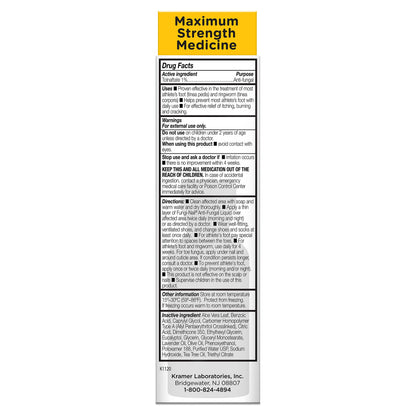 Fungi-Nail Anti-Fungal Liquid Solution – Tolnaftate 1% (Pack of 2, 1 oz Each)