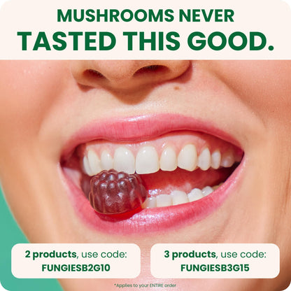 Fungies Tremella Gummies – Strawberry & Lemon Skin Health, 60 Servings