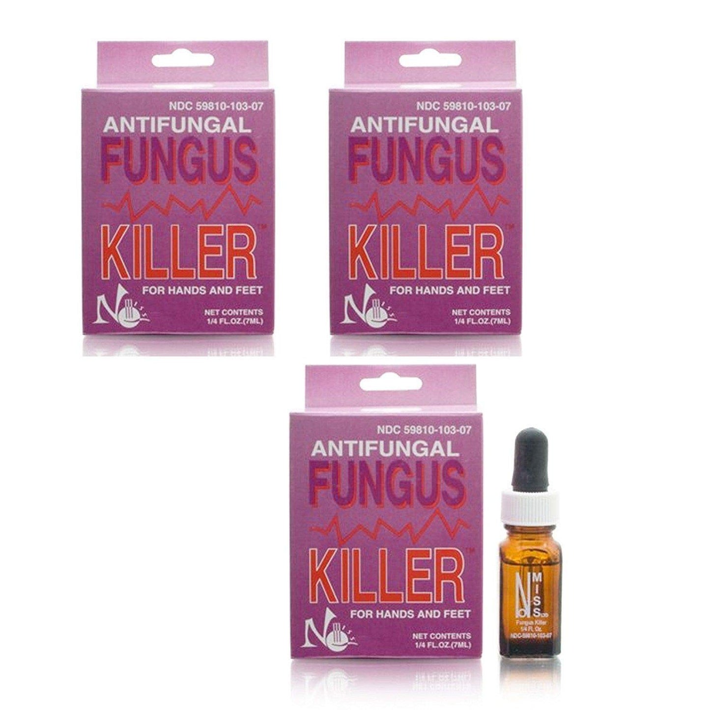 Fungus Killer 1/4 oz Bottle Boxed (3-Pack) — Free Nail File